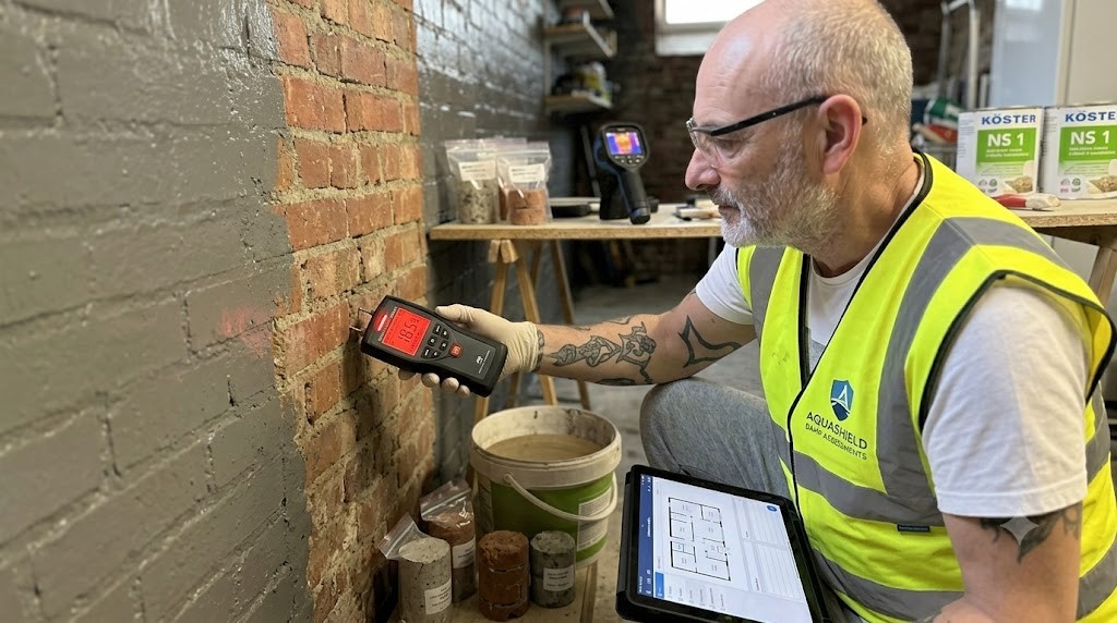 Professional damp survey report